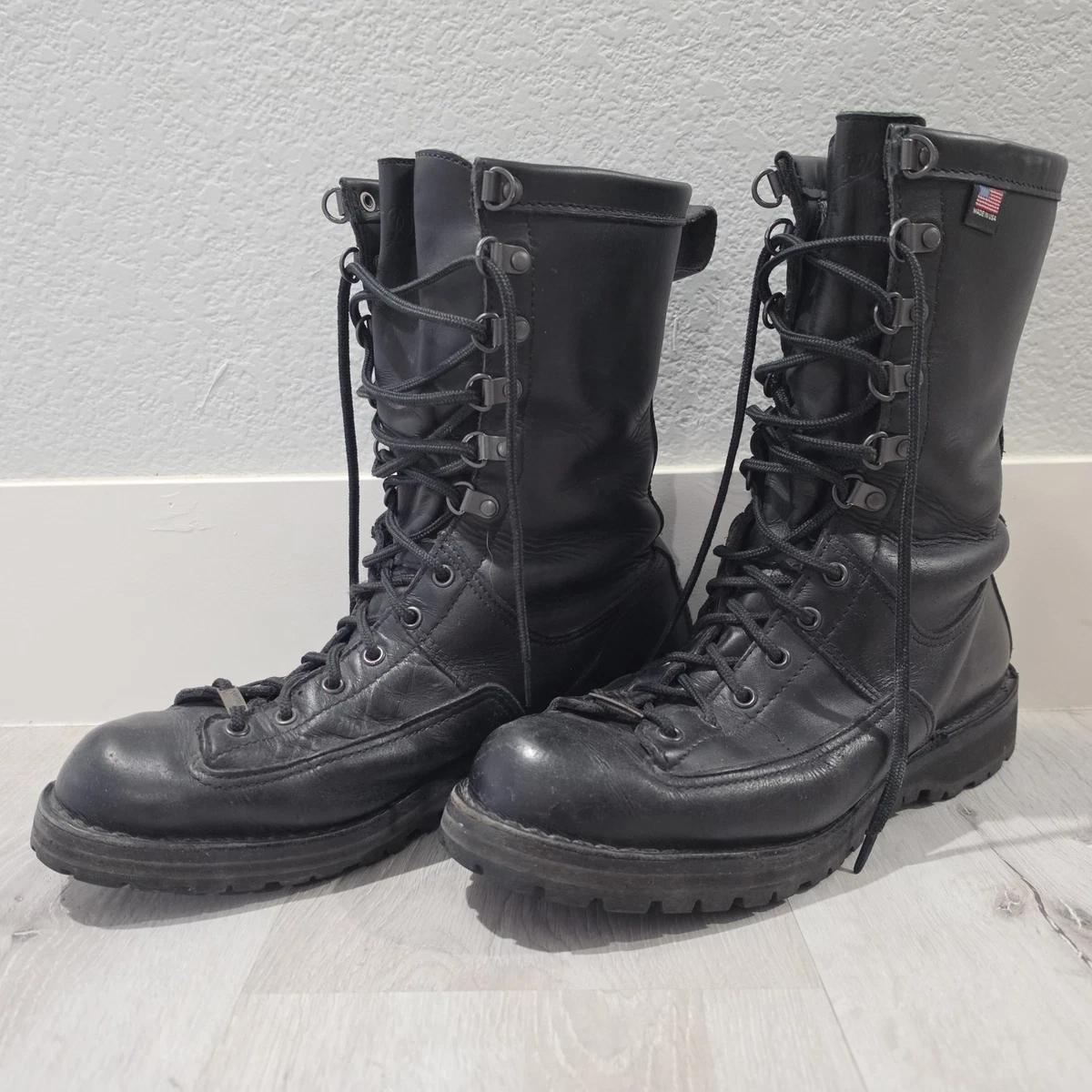 Danner Fort Lewis 29110 Men Black Leather Gore-Tex Vibram Boots Made in USA 9.5D Danner Gore-Tex Men main image 2
