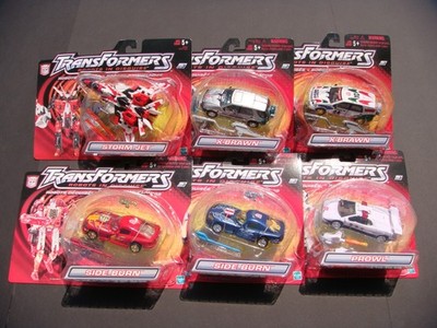 6 OPENED 100% COMPLETE 2001 ROBOTS IN DISGUISE 5/6 DELUXE CAR ROBOTS + STORMJET