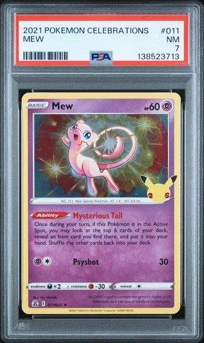 2021 POKEMON CELEBRATIONS #011 MEW PSA 7