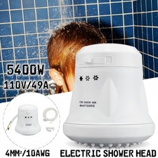 5400W High Power Electric Shower Head Instant Hot Water Heater Bath Hose Bracket