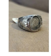 Bague US Marines – acier argenté – emblème militaire – neuve – US 12 – 12 euros
