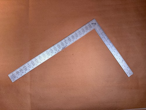 Vintage 1950s Craftsman 03963 Rafter Square Duralumin Aluminum 16x24" - Long C
