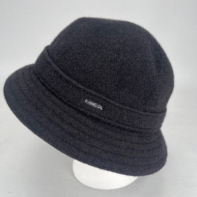 Kangol Y2K Trilby Wool Felt Hat Black Medium Made in Great Britain Bucket Hat The Wool Player - Mike The Hatter main image 4