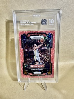 2023-24 Panini Prizm Monopoly - Stephen Curry #28 Question Mark Prizm /25 POP1