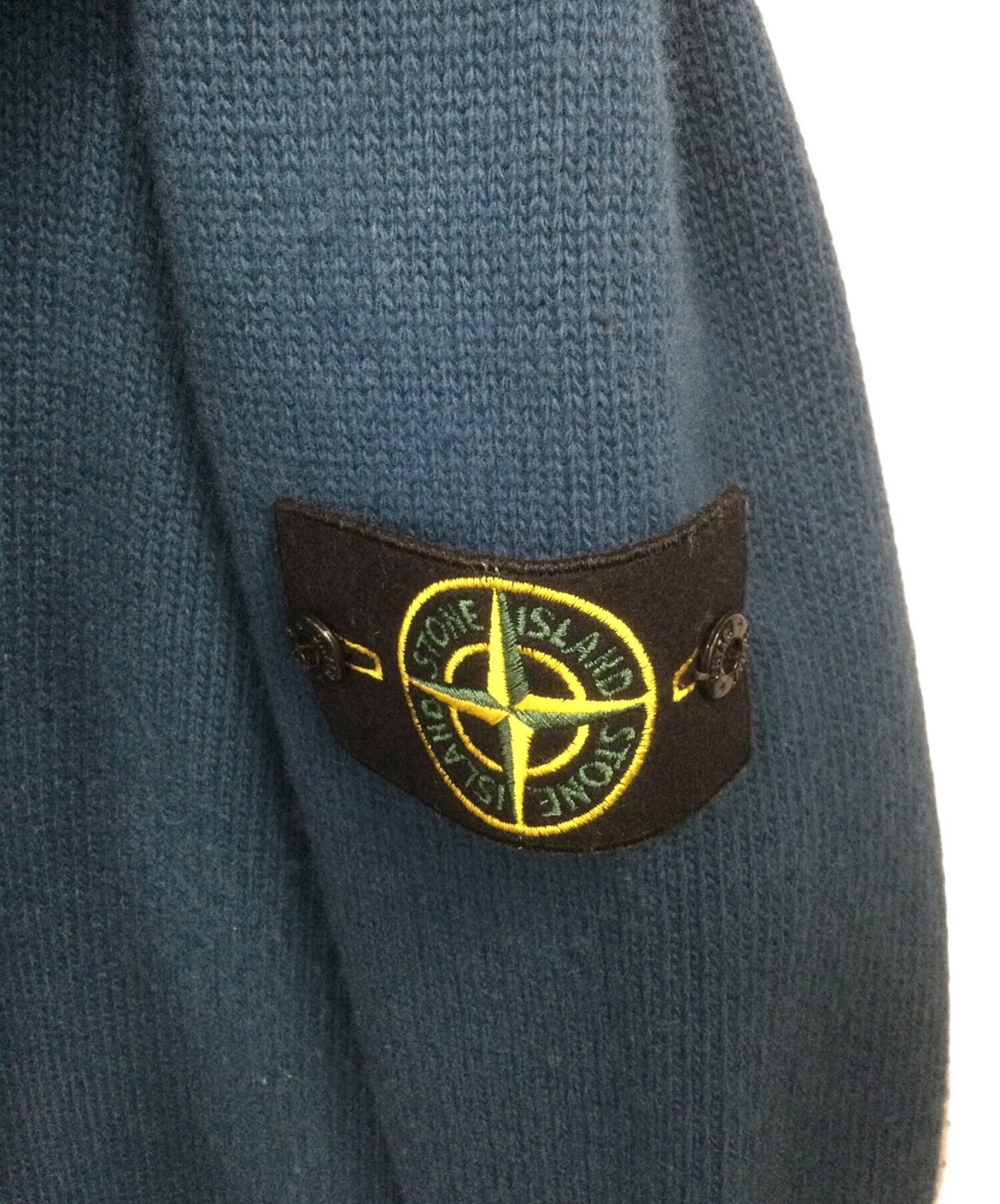 STONE ISLAND Crew neck jumper with rolled detail Size: L Blue 5100053 Men image 7