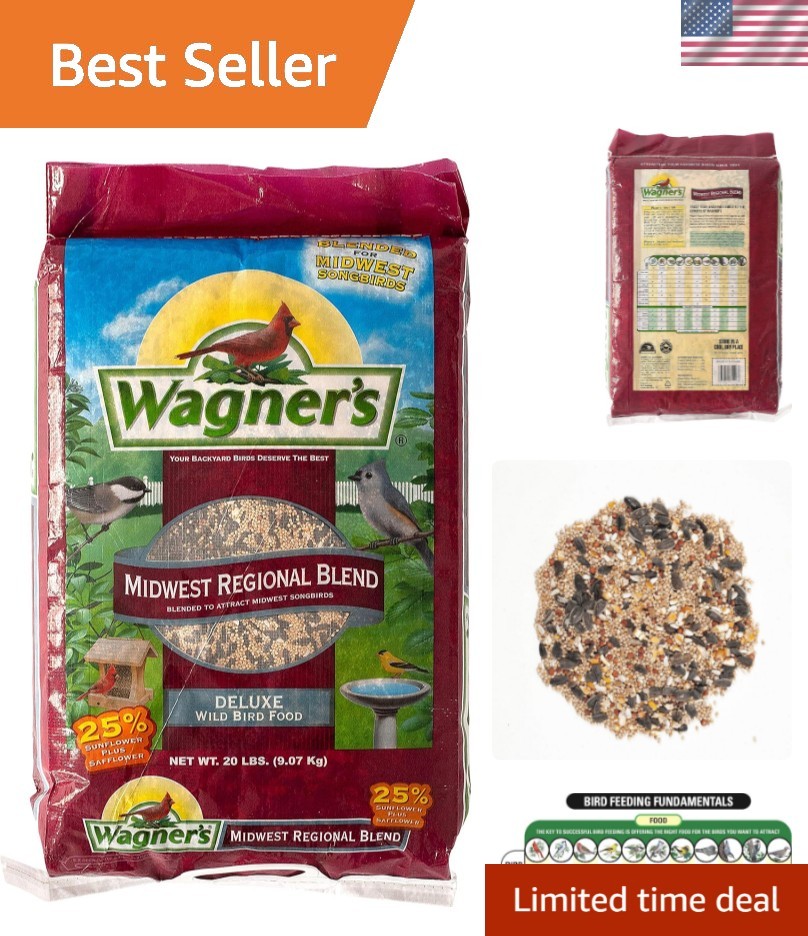 Midwest Regional Blend Wild Bird Food, 20-Pound Bag