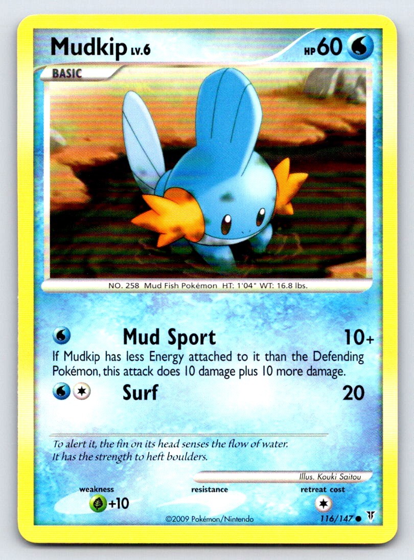 Mudkip 116/147 Common Supreme Victors Pokemon Lightly Played