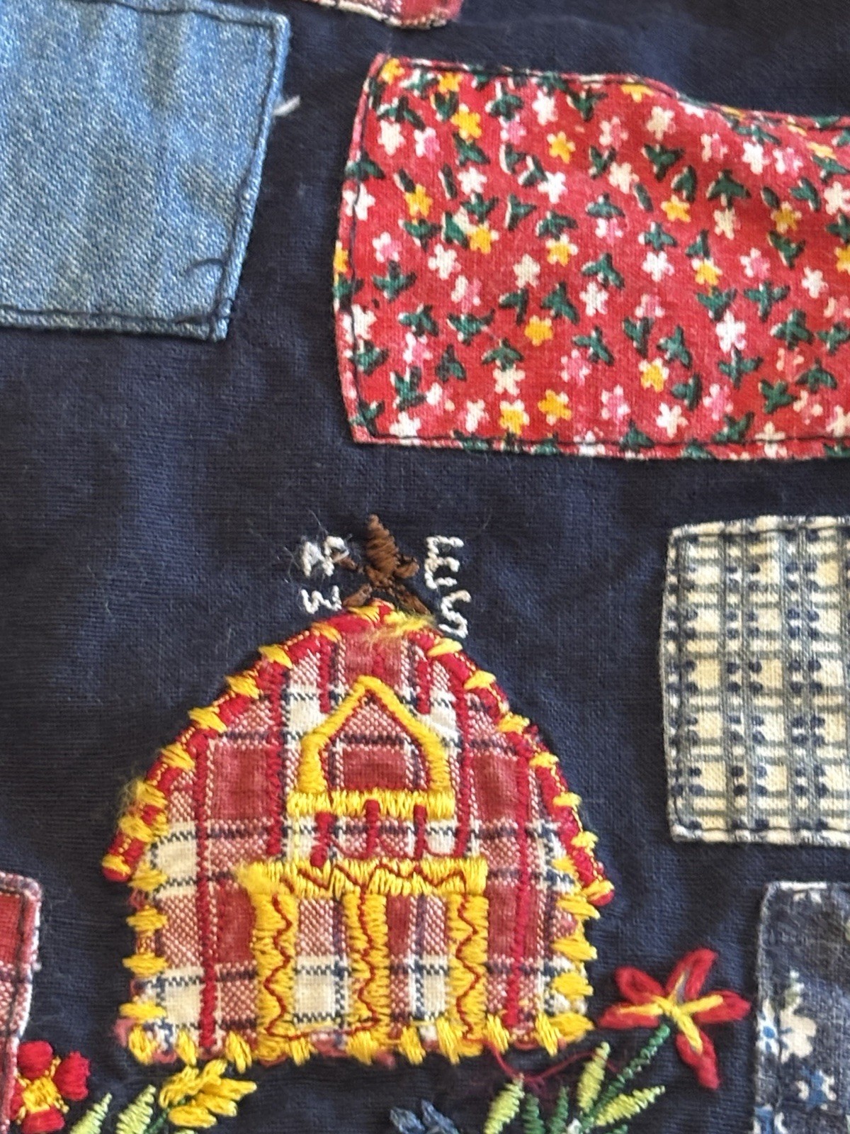 Vintage 90s Studio Collection Patchwork Cat Vest … - image 8