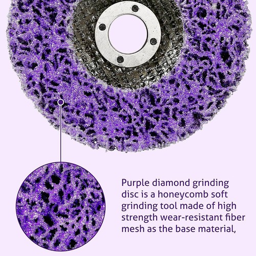 10PCS 125mm Poly Strip Wheel Abrasive Discs Paint Rust Remover Sanding Disc UK - Picture 5 of 12