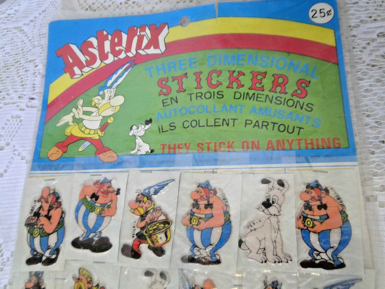 Stickers Astérix 3D autocollants Dargaud 1978 BD collection - 2