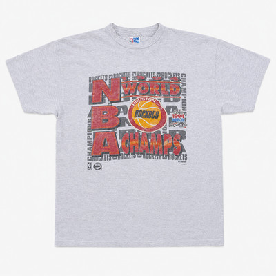 Houston Rockets Hanes Vintage World Champs 1994 T-Shirt NBA Grau XL