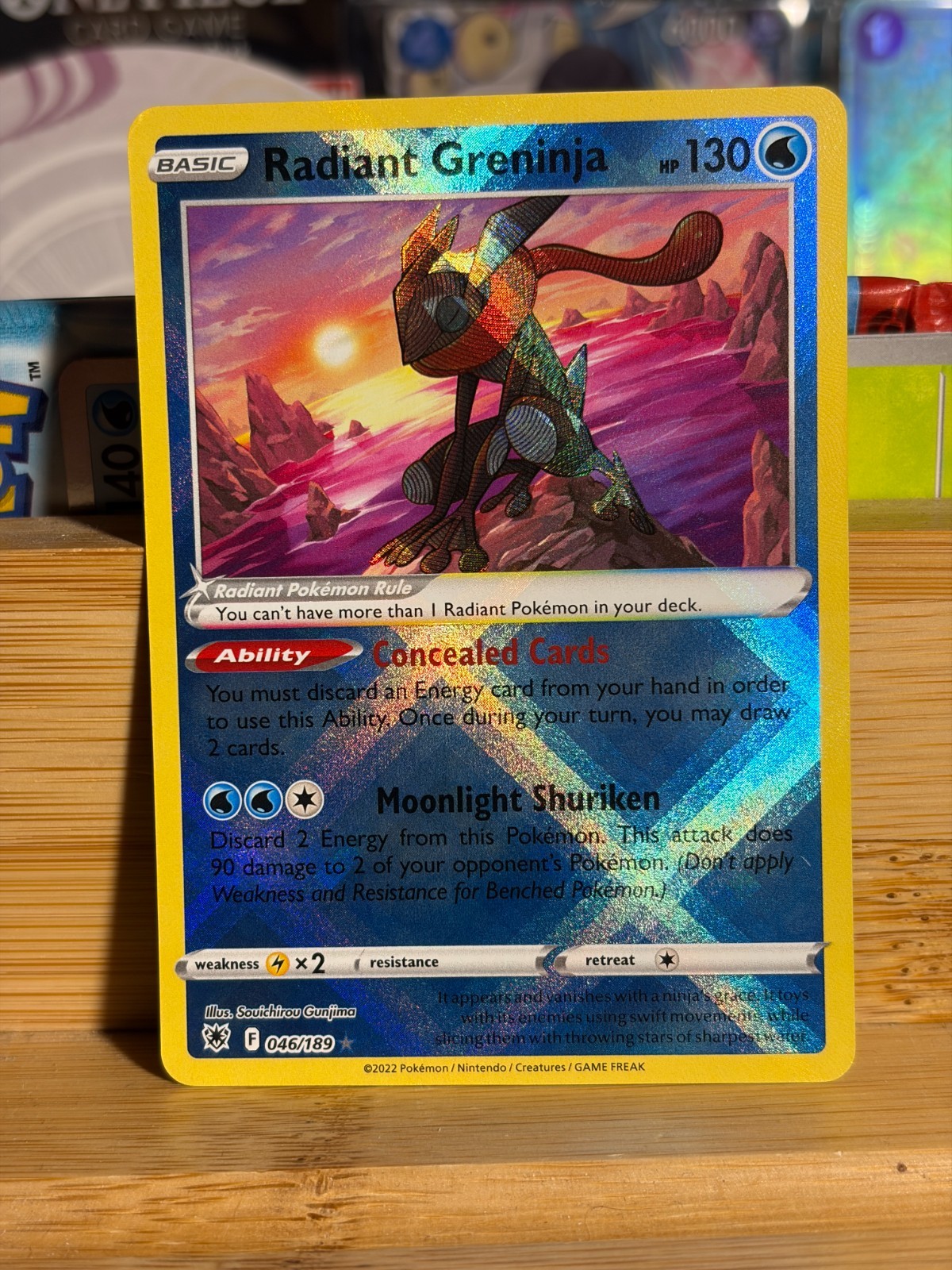 RADIANT GRENINJA 046/189 Astral Radiance Radiant Holo Rare Pokemon TCG NM