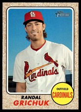 Randal Grichuk 2017 Topps Heritage #200 St. Louis Cardinals 31465 Baseball Card