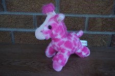 AURORA World Plush 7" Hot Pink GIRAFFE Small Baby Mini Stuffed Animal Doll 2020
