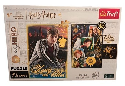 Trefl Harry Potter Neon Puzzle 104 Teile Glow in the Dark ab 5 Jahre