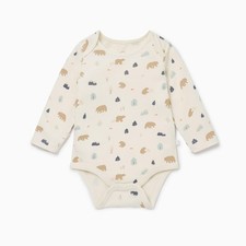 Baby Boys and Girls Bodysuit Set in Bear Print - Unisex Infant with Shoulder ...