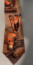 New Clemson Tigers Paw Men's Necktie Football College Sports Tie Eagles Wings