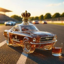 Car Whiskey Bottle Red Red Wine Decanter Bar Decor Party Gift Desktop Ornament