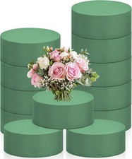 24 PCS round Floral Foam Blocks,Green Wet Foam Block,Dry Floral Foam,Wet Florist