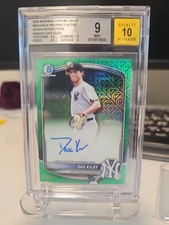 2025 Bowman Chrome Draft Prospect BGS Auto 10- Dax Kilby Green Refractor 76/99