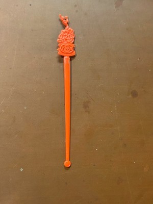 AIRLINE TWA TO SPAIN SWIZZLE STICK  VINTAGE PLASTIC 6.25''