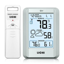 Indoor Outdoor Thermometer Wireless Weather S...
