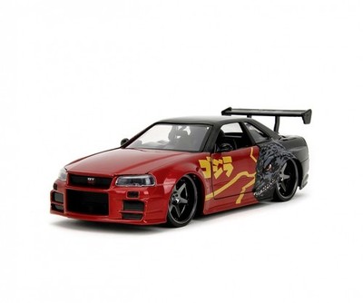 Jada Toys Jada Godzilla Nissan GTR 1:24 Die Cast Modellauto Neu OVP 253253024