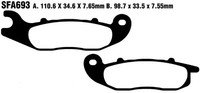 Sfac Carbon BremsbeläGe FüR Roller EBC Piaggio Liberty 50-125-150 / Medl