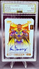 SENIOR/KEN GRIFFEY SR 2026 Bo Jackson Battle Arena #KGSA-5 Fire Auto /50 AGS 10