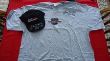 Defensive Back Lem Barney HOF T-Shirt, Hat, Pass Signed #20 