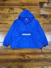 Vintage 90s Nervous Records Pullover Anorak Windbreaker Jacket RARE XL USA Music