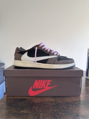 Size 10 - Travis Scott Mocha Jordan 1 Low CQ4277-001 OG ALL