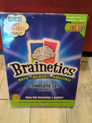 Brainetics - Math Memory and Learning - Complete Set Parts 1 & 2 - Excellent!