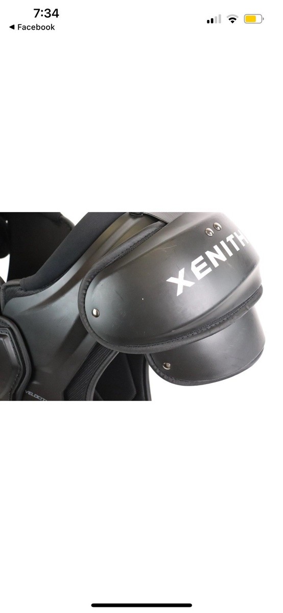 XENITH ブラック ショルダーパッド アメフト XENITH ショルダーパッド 黒 XENITH Velocity 2 Varsity