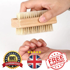 Wooden Nail Cleaning Brush Double Sided Hand Nail Scrub Brush UK
