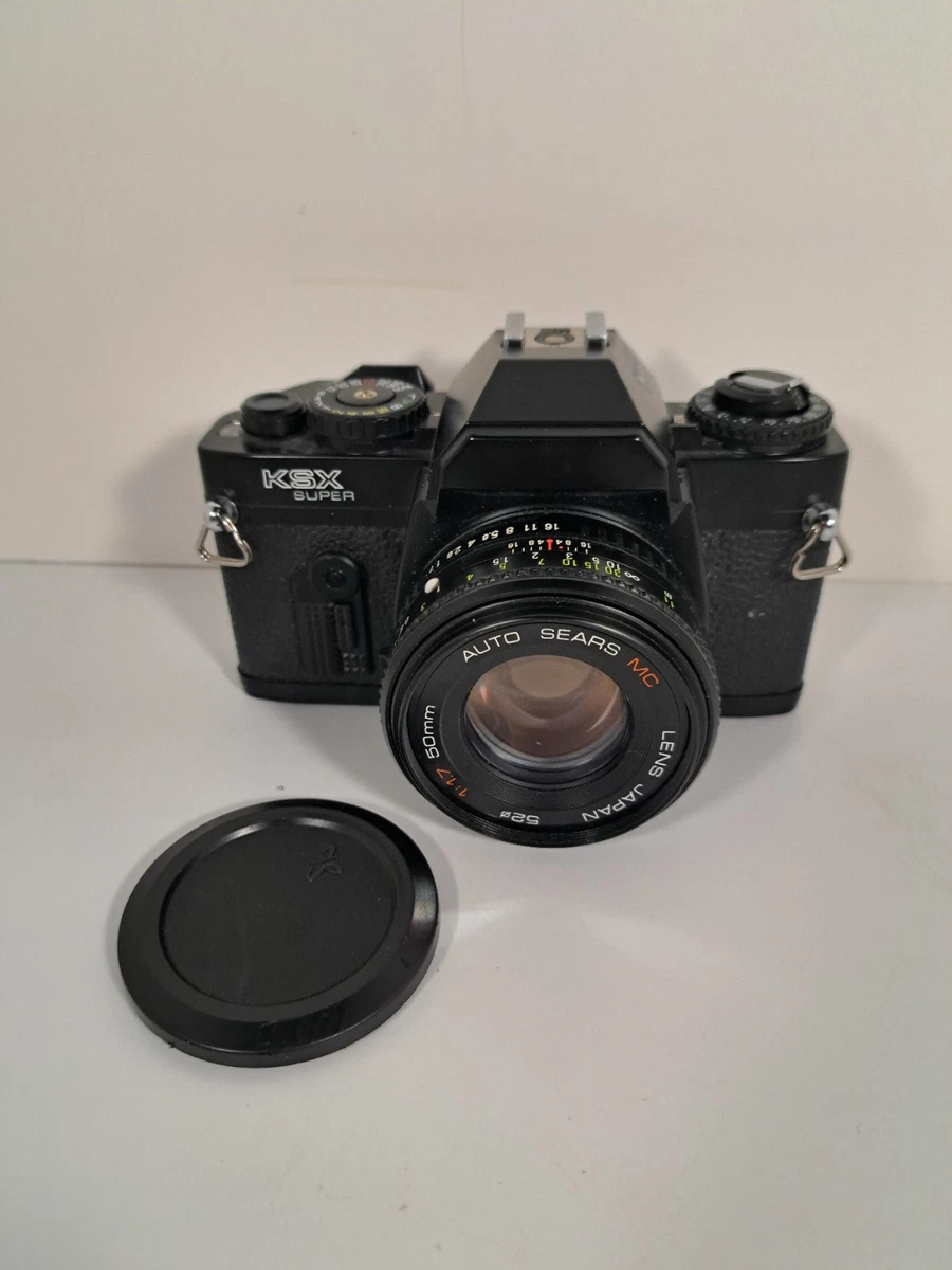 Appareil photo étudiant Sears KS 35 mm avec objectif 50 mm, manuel d'utilisation et batterie neuve