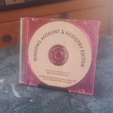 Password Reset Disc For Windows XP/Vista/7/8 Retrogaming Vintage Computing 