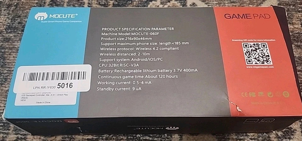 Mocute Gamepad for Android and iOS Mobile Game Controller Mocute-060F - Image 2 of 4