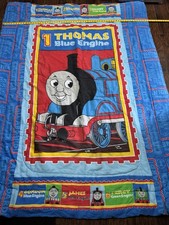 RARE Vintage Thomas The Train Twin Comforter Bed Blanket Warm and Soft 83x62