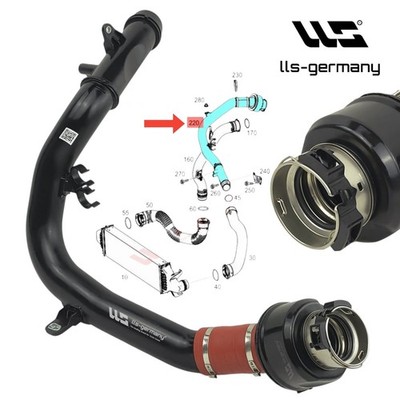 Ladeluftleitung für MERCEDES B-Klasse 160CDI 180 CDI A6070900300-A6070900342