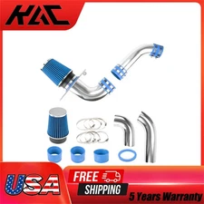 Cold Air Intake Kit + Blue Air Filter 3.5in For 1989-1993 Ford Mustang V8 5L