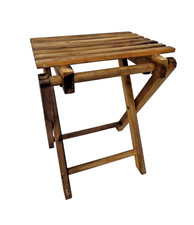 Ikea Bjuron Small Brown Folding Wooden Plant Pot Stand Side Table 15" High