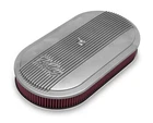 Holley 120-400 Vintage Series Oval Air Cleaner - Natural Cast