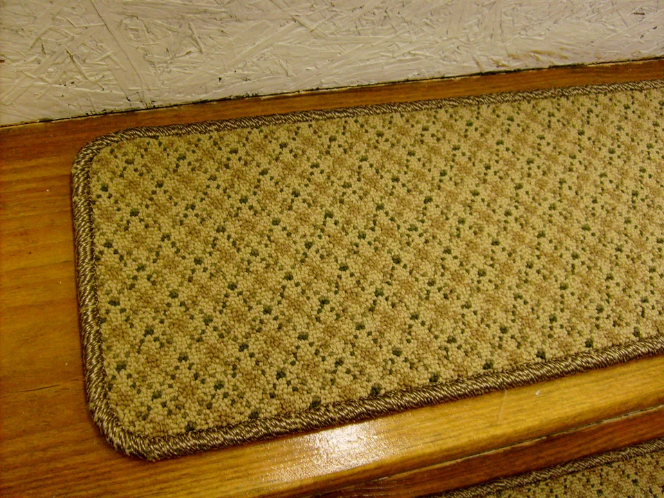 13 = 步 9 英寸 x 30 英寸 + LANDING 27 英寸 X 30 英寸楼梯踏板编织地毯。 — 第 3/4 张图片