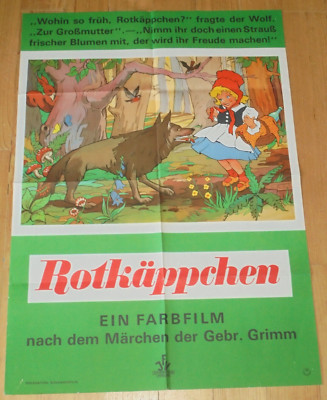 ROTKÄPPCHEN - Kinoplakat A1 ´54 - WA 70er  - Märchen Gebrüder Grimm