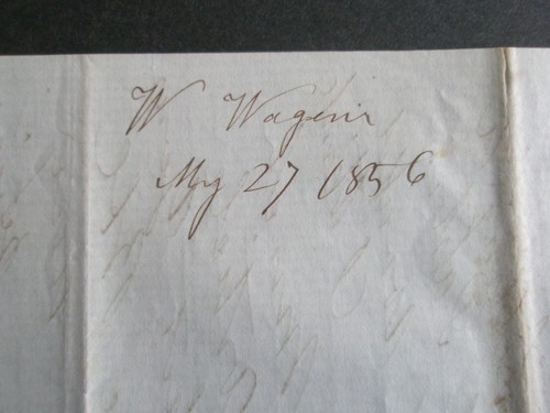 1854 Handwritten Letter Gilcrist Moyer Canajoharie NY to I Sutlift BC - Picture 11 of 12
