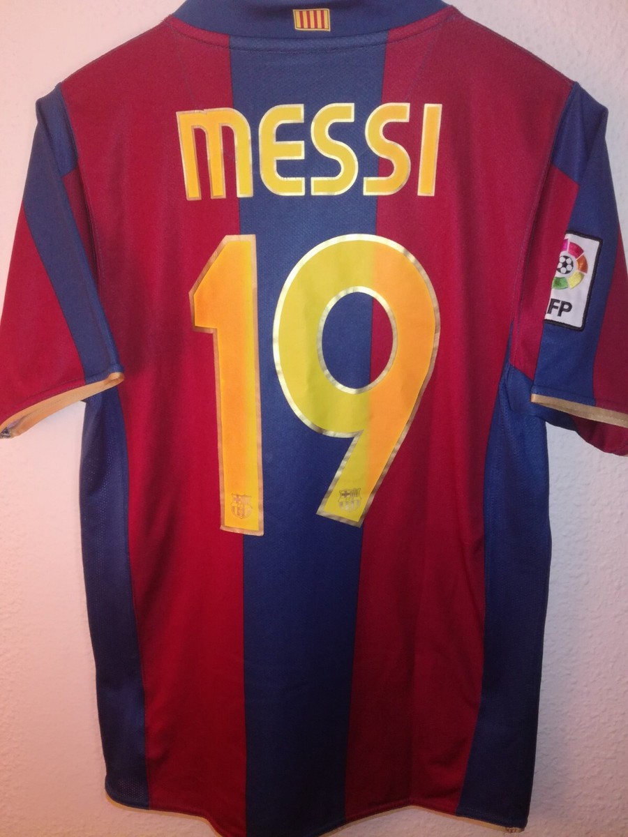 FC Barcelona メッシ 19番 シャツ FC BARCELONA 2007-2008 Messi 19 Unicef camiseta shirt trikot