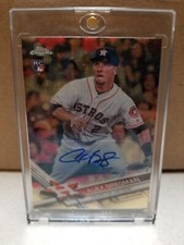 Marketplace image: 2017 Topps Chrome Update Alex Bregman Rc Auto superfractor.