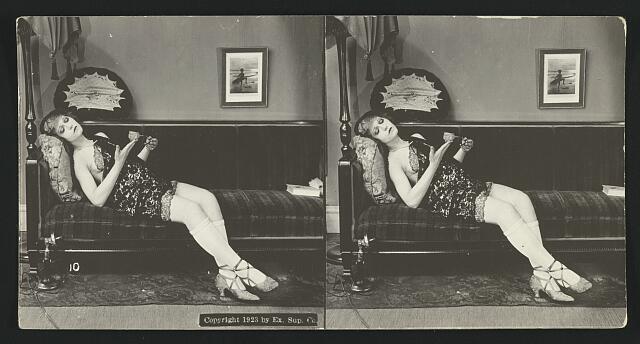 Vintage 1900 Woman Model Portrait Photo Between the Acts