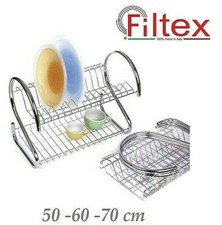 SCOLAPIATTI sgocciolatoio ad esse GRIGLIA  cm/50/60/70 muro e appoggio CROMATO